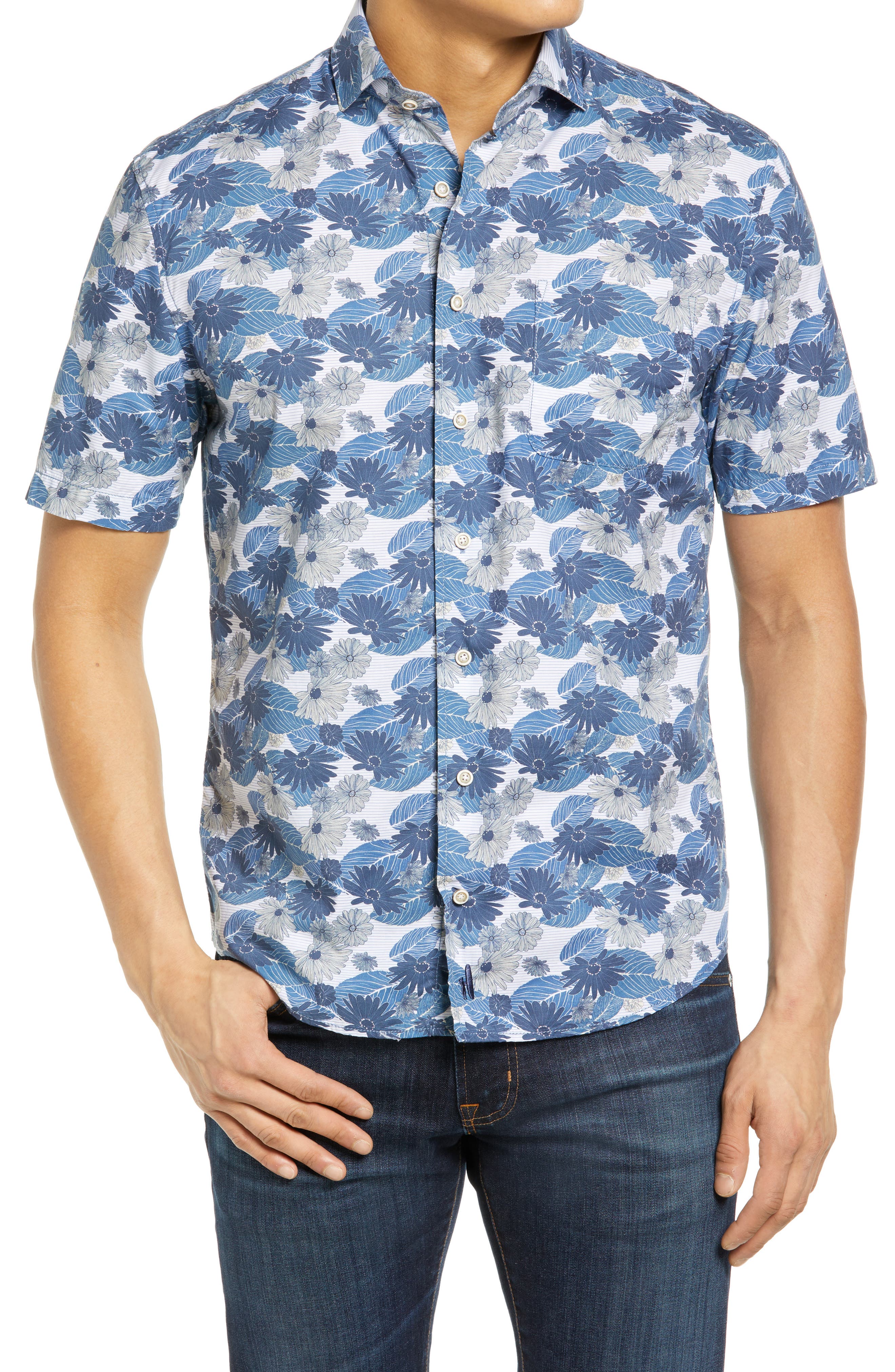 johnnie-O Rafter Floral Short Sleeve 