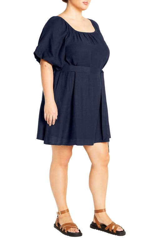 Shop City Chic Uptown Minidress In Navy