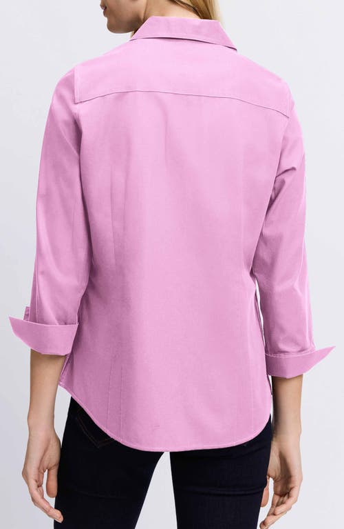 Foxcroft Taylor Fitted Non-iron Shirt In Rose Quartz