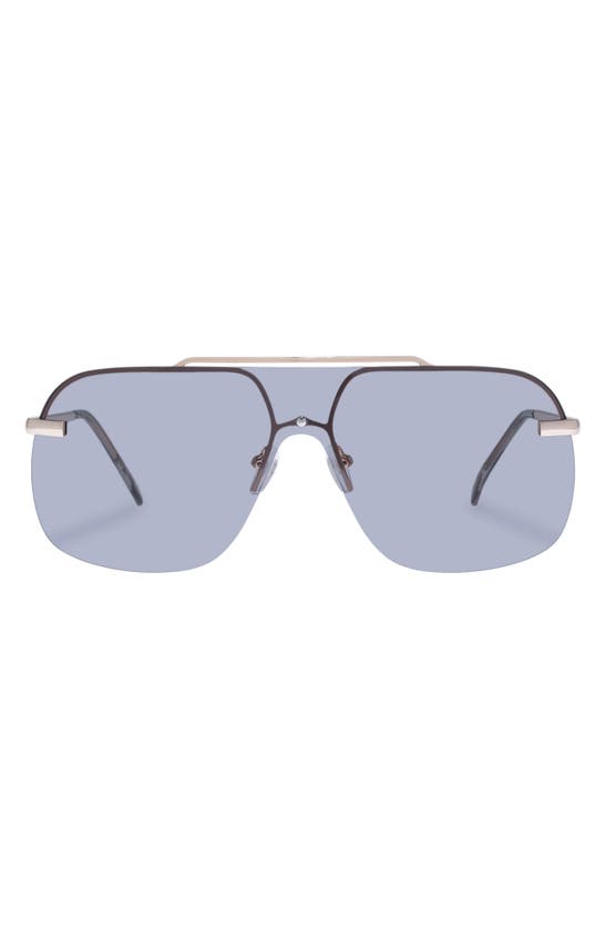 Shop Aire Venatici 137mm Shield Sunglasses In Bright Gold / Smoke Tint