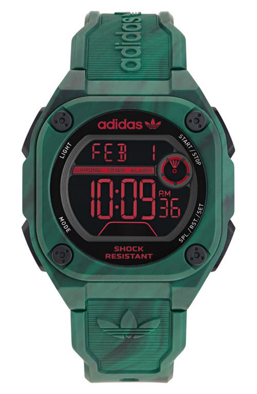 adidas City Tech Two Resin Strap Watch
