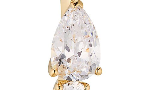 NADRI NADRI HALLE LARGE CUBIC ZIRCONIA INSIDE OUT HOOP EARRINGS 