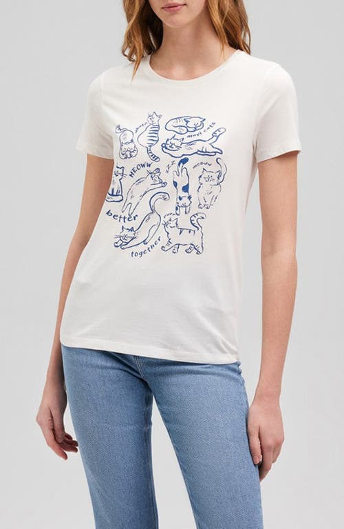 Mavi Jeans Better Together Slim Fit Cotton Graphic T-Shirt Antique White at Nordstrom,