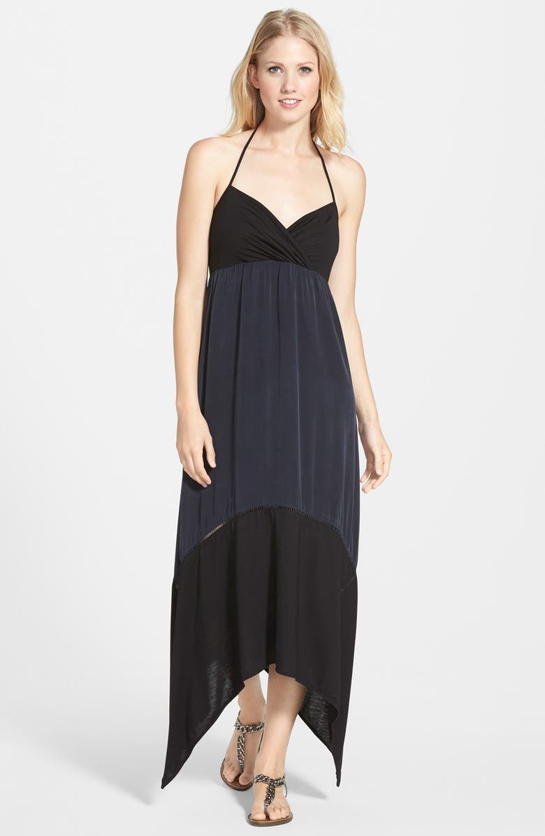 LAmade 'Vivienne' Silk & Cotton Halter Maxi Dress | Nordstrom