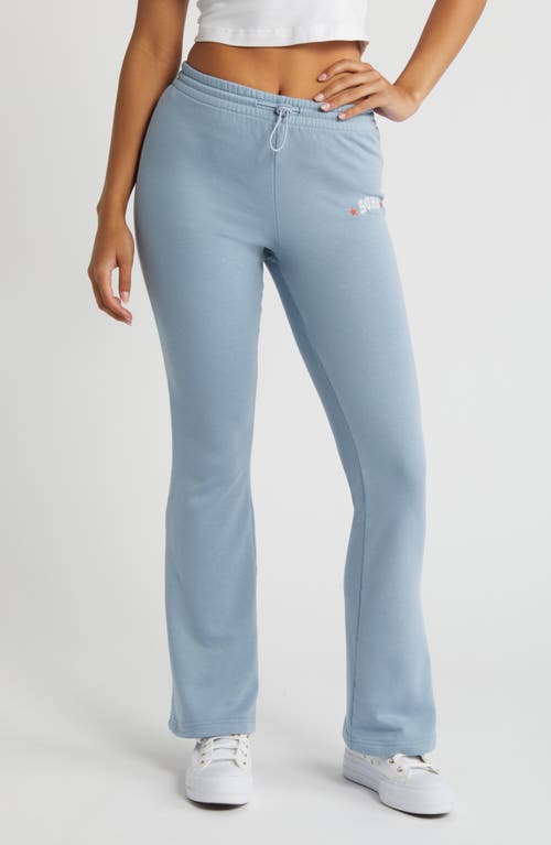 PacSun Soho Flare Leg Sweatpants Blue at Nordstrom,