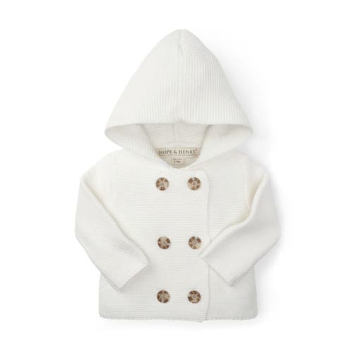 Hope & Henry Baby Faux Fur Hooded Sweater at Nordstrom,