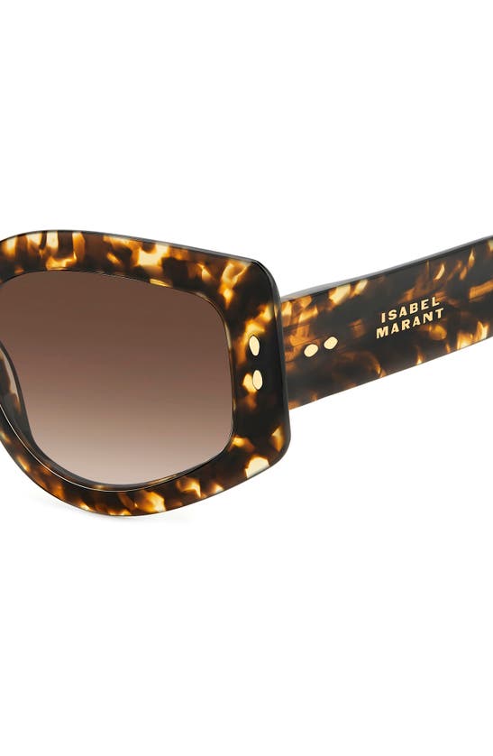 Shop Isabel Marant 54mm Gradient Cat Eye Sunglasses In Havana/ Brown Gradient