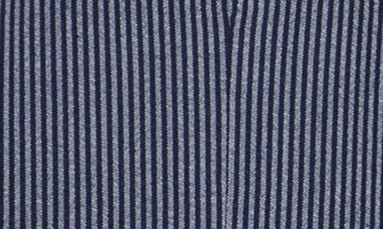 Shop Lucky Brand Stripe Stretch Blazer In Navy
