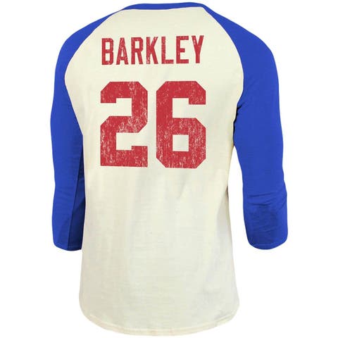 Women's Majestic Threads Saquon Barkley Royal New York Giants