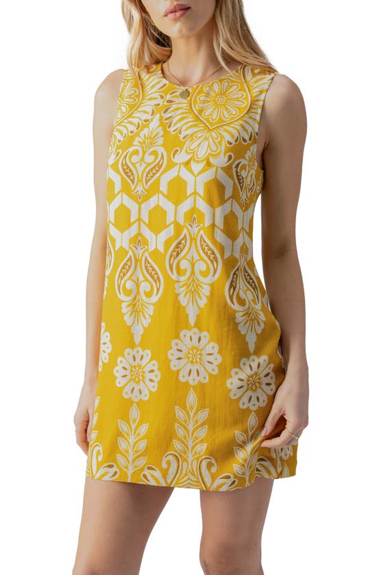 Sanctuary Easy Print Sleeveless Shift Minidress In Summer Hon
