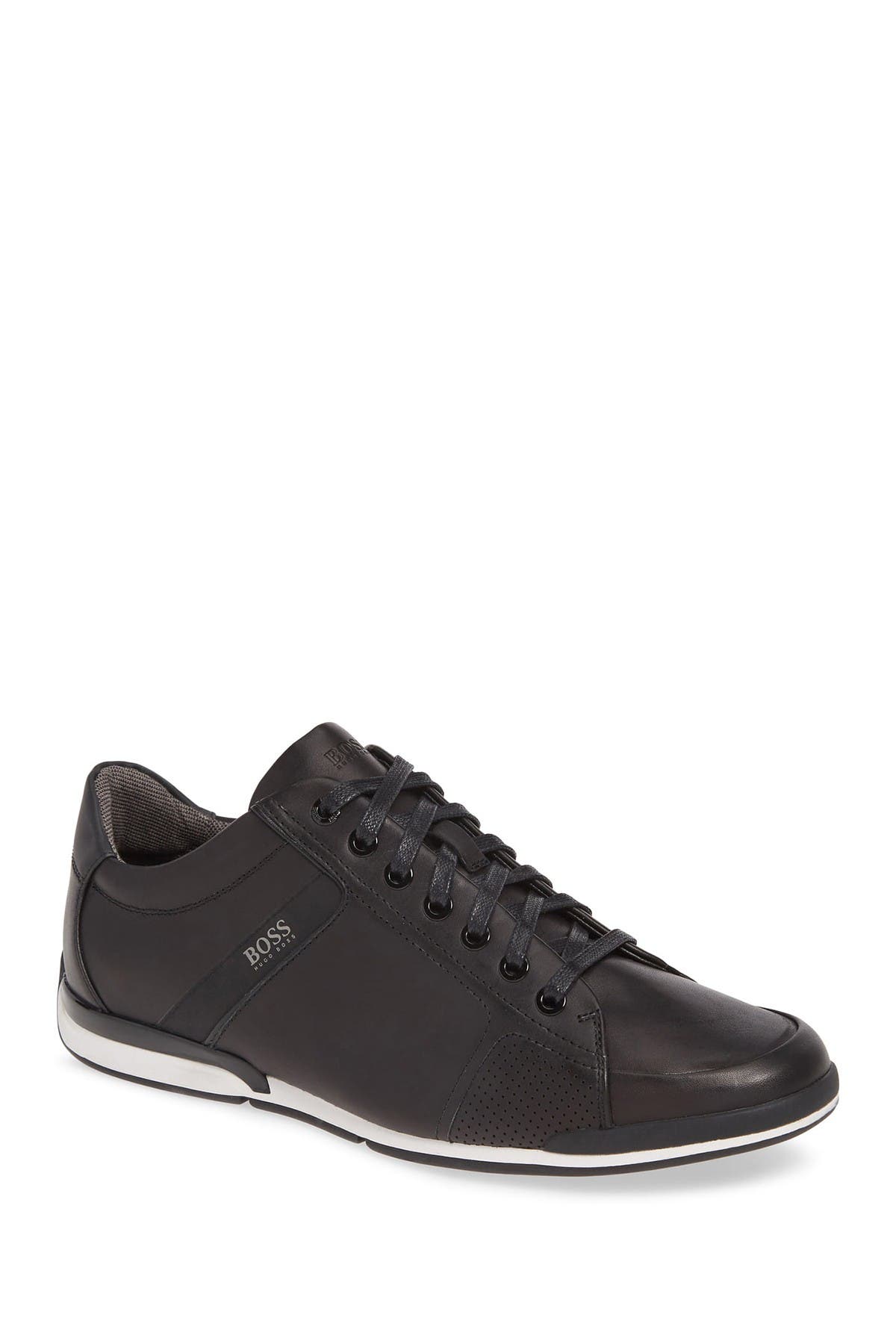 boss saturn low leather sneaker