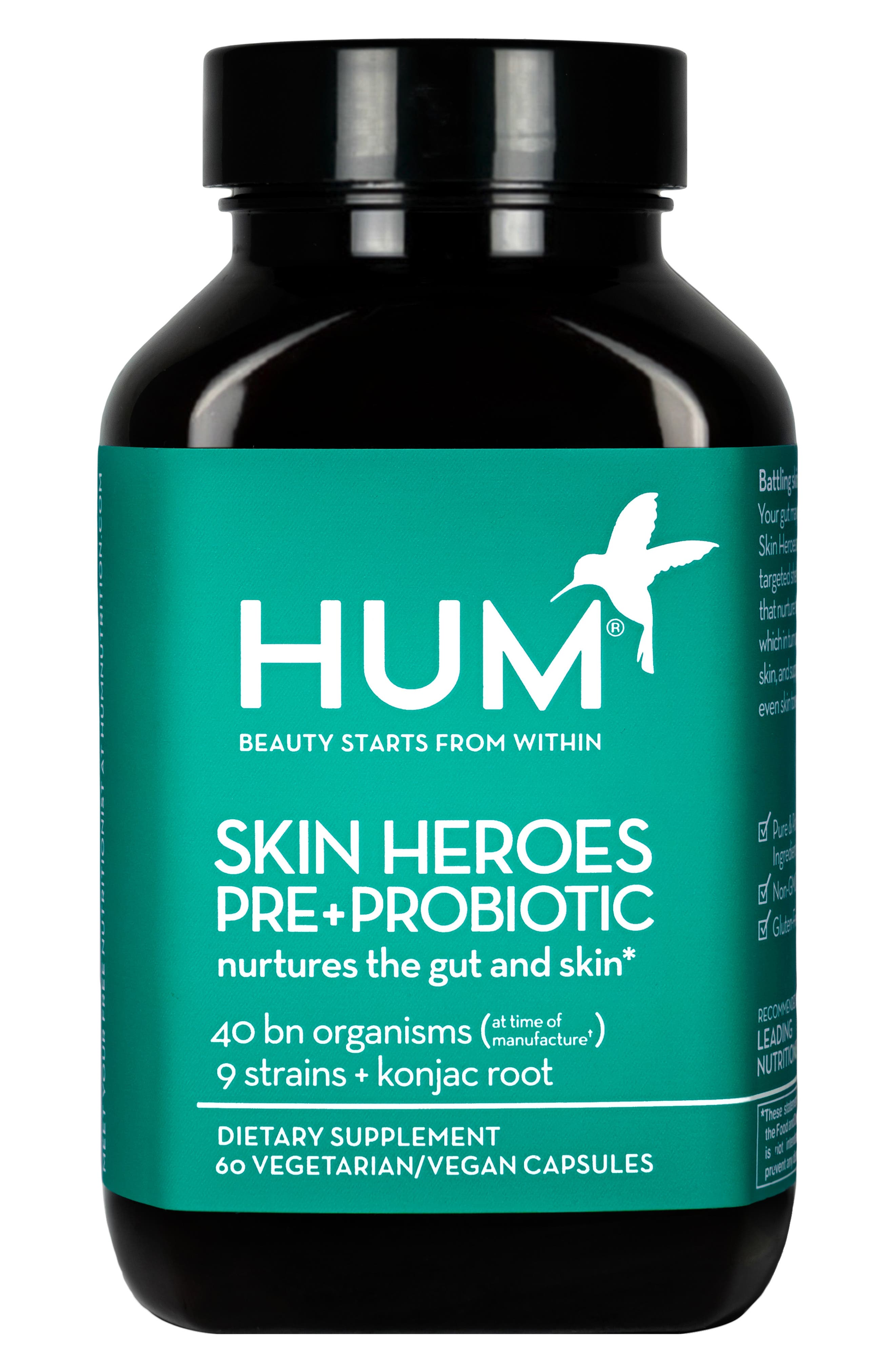 Hum Nutrition Skin Heroes Pre + Probiotic Clear Skin Dietary Supplement Nordstrom
