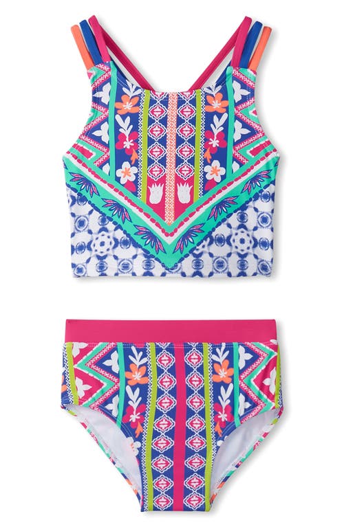 Hatley Kids' Kaleidoscope Two-Piece Swimsuit White at Nordstrom,