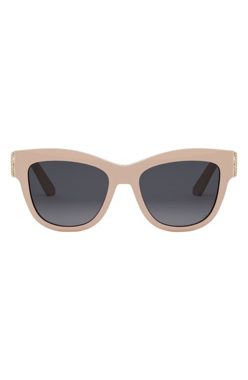 DIOR 30Montaigne B41 54mm Butterfly Sunglasses in Shiny Pink /Gradient Smoke at Nordstrom