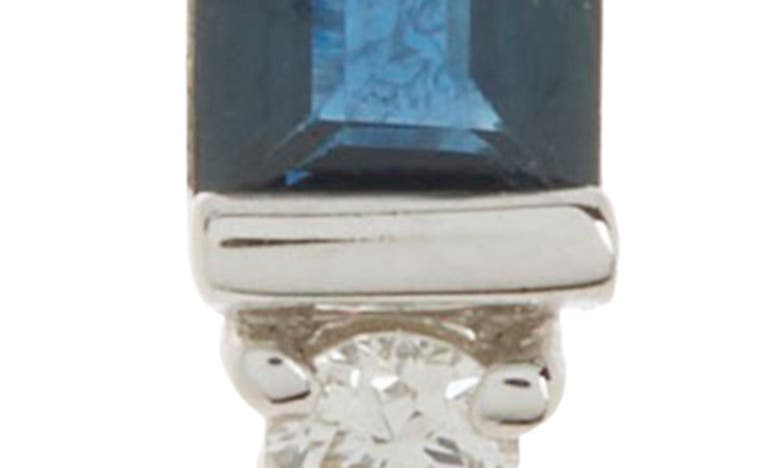 Bony Levy El Mar Sapphire & Diamond Stud Earrings In 18k White Gold