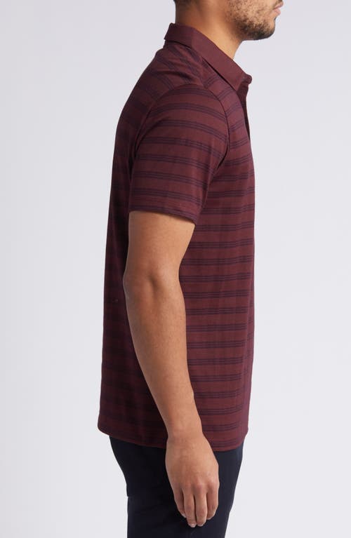 Shop Robert Barakett Fraser Stripe Polo In Red