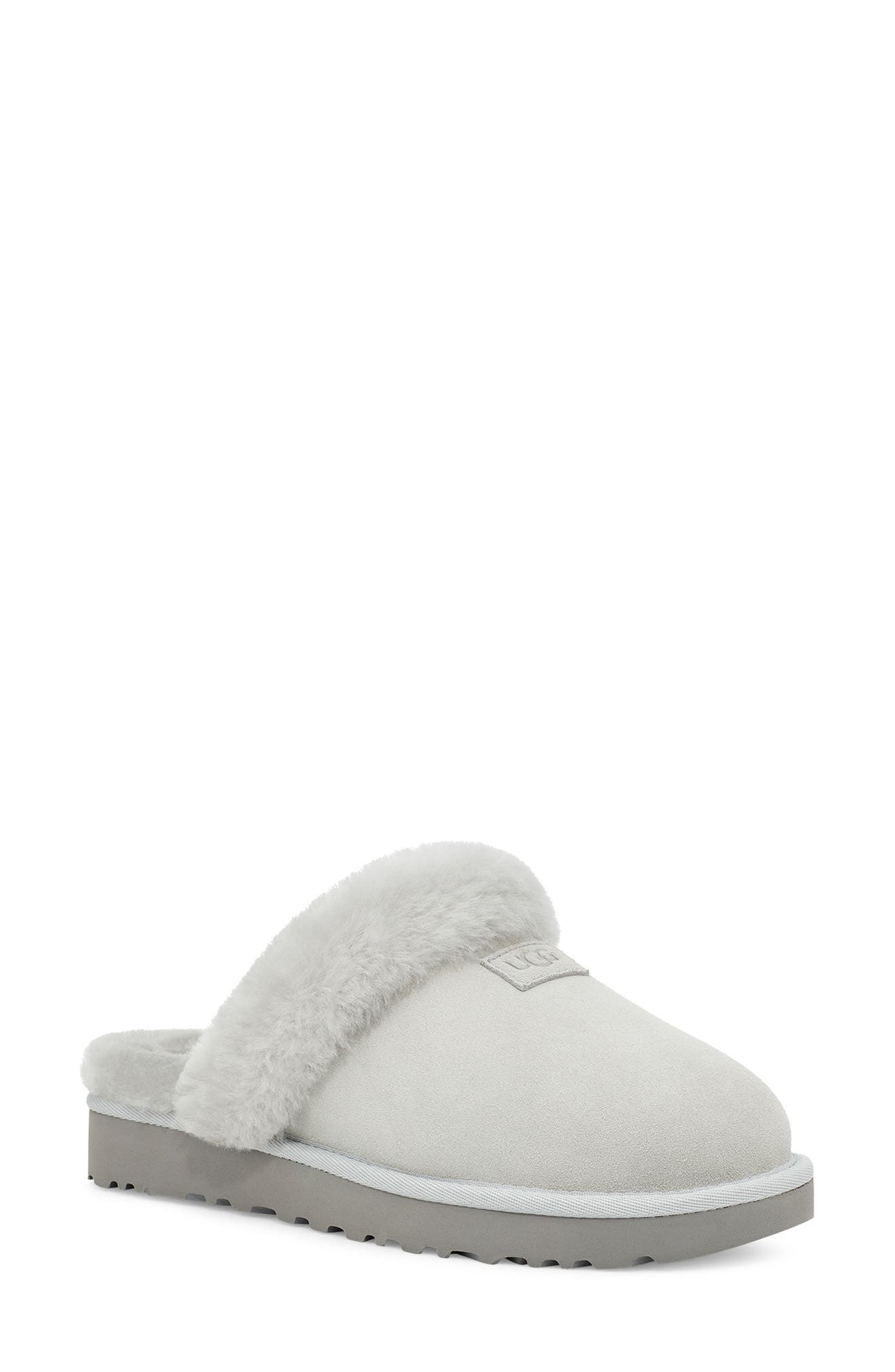 light grey uggs slippers