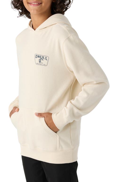 Shop O'neill Kids' Fifty Two Graphic Hoodie In Cream