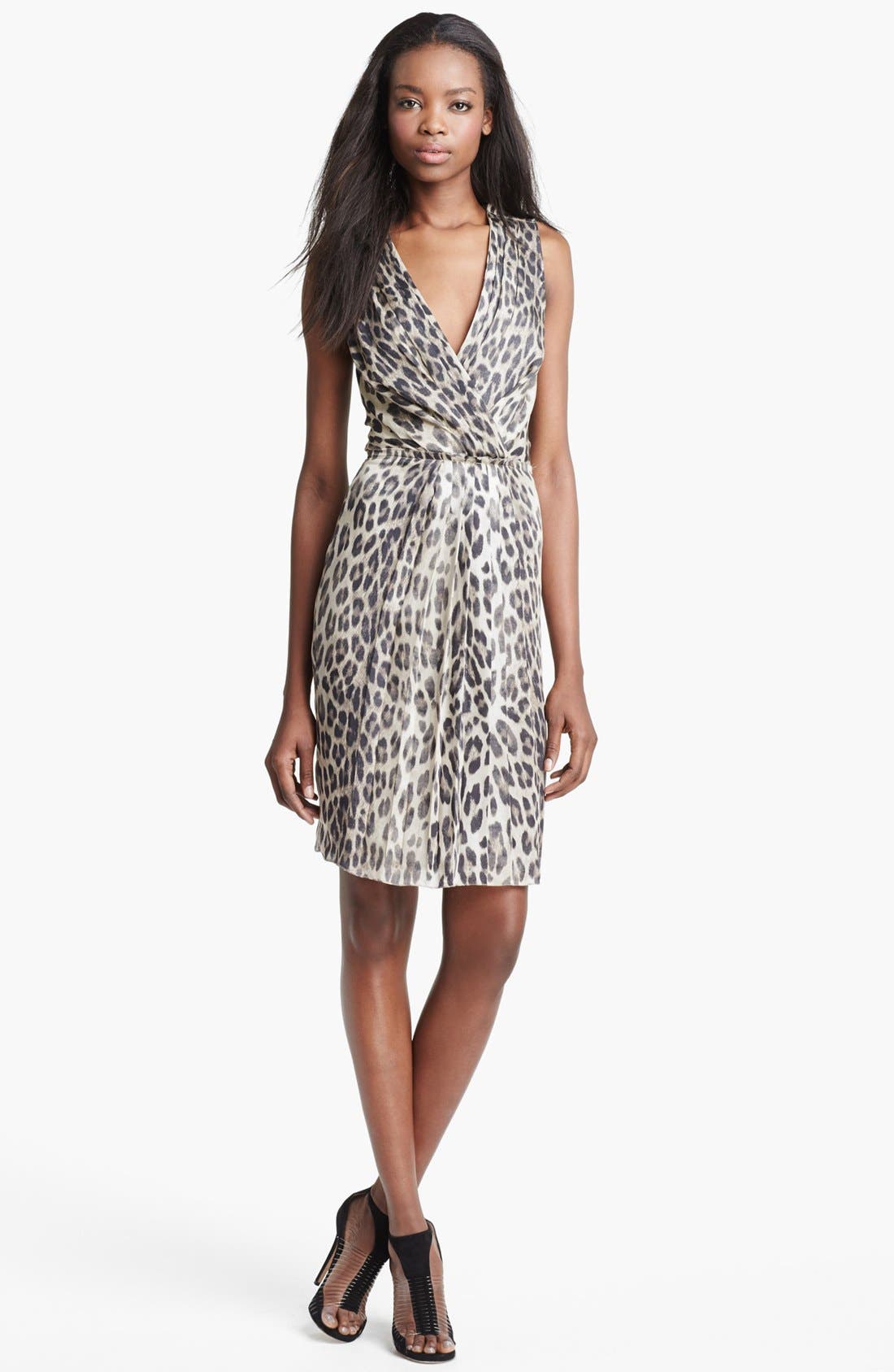L'AGENCE Leopard Print Chiffon Dress Nordstrom