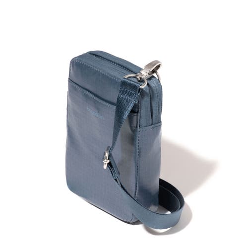 Shop Baggallini Modern Take Two Rfid Crossbody Bag In Mist Gloss Ripstop