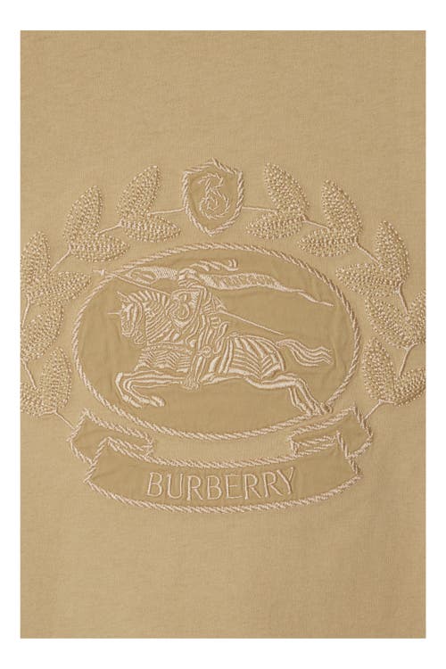 Burberry Oak Leaf Crest Ekd T-shirt In Flax