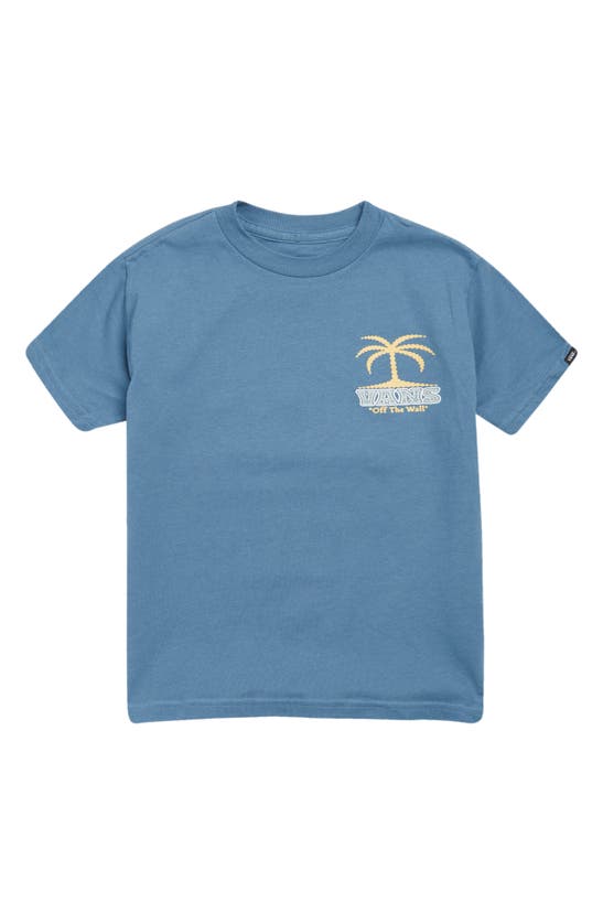 Vans Kids' Escape Palm Graphic T-shirt In Copen Blue