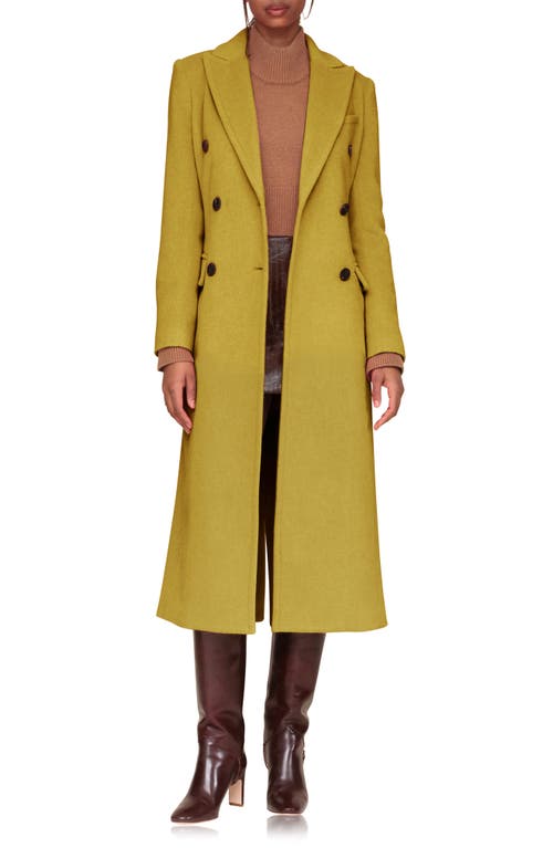 Shop Avec Les Filles Hourglass Double Breasted Coat In Wasabi