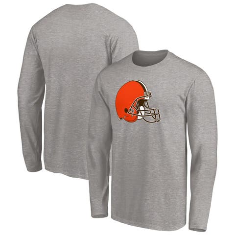 Men's Starter Heathered Gray Cleveland Browns Locker Room Throwback End  Zone Pullover Sweatshirt