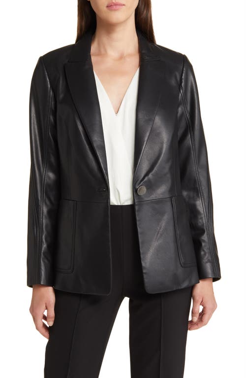 KOBI HALPERIN Benji Faux Leather Jacket Black at Nordstrom,