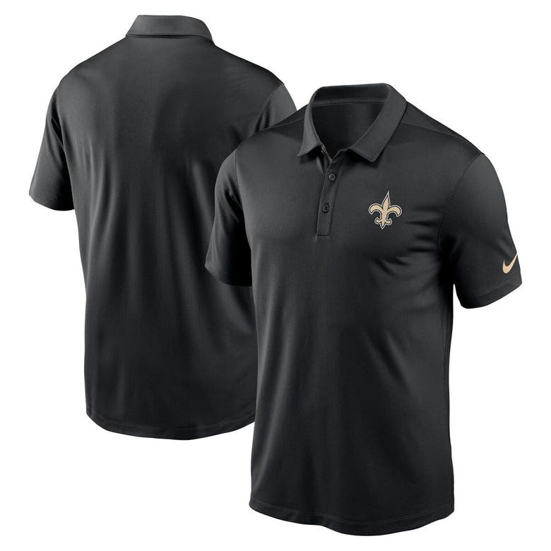 Shop Nike Black New Orleans Saints Franchise Team Logo Performance Polo
