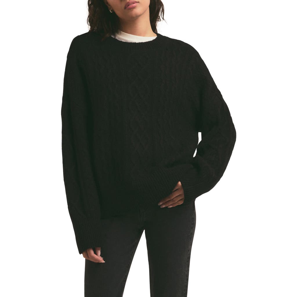 FAVORITE DAUGHTER FAVORITE DAUGHTER OVERSIZE CABLE KNIT SWEATER