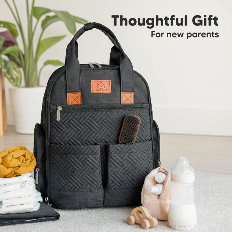 Keababies Bree Diaper Backpack In Charcoal
