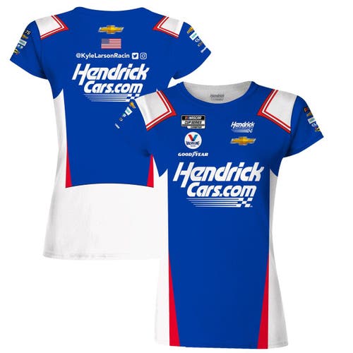 Women's Hendrick Motorsports Team Collection Royal Kyle Larson HendrickCars.com Sublimated Uniform T-Shirt