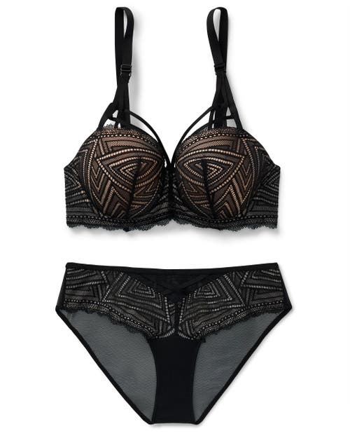 Adore Me Trezza Contour Balconette Bra In Black