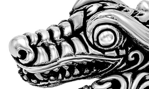 Samuel B. Dragon Ring In Silver
