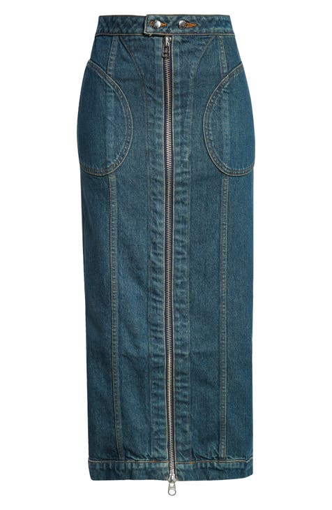 Nordstrom denim 2025 pencil skirt