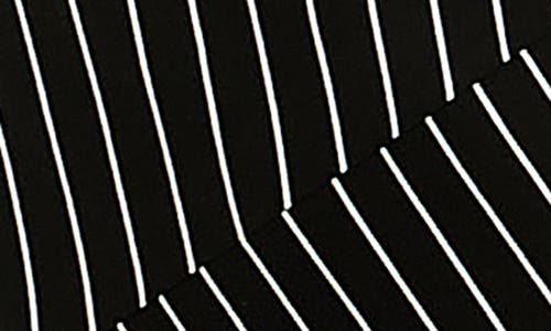 Shop Nina Leonard Stripe Maxi Dress In Black/white