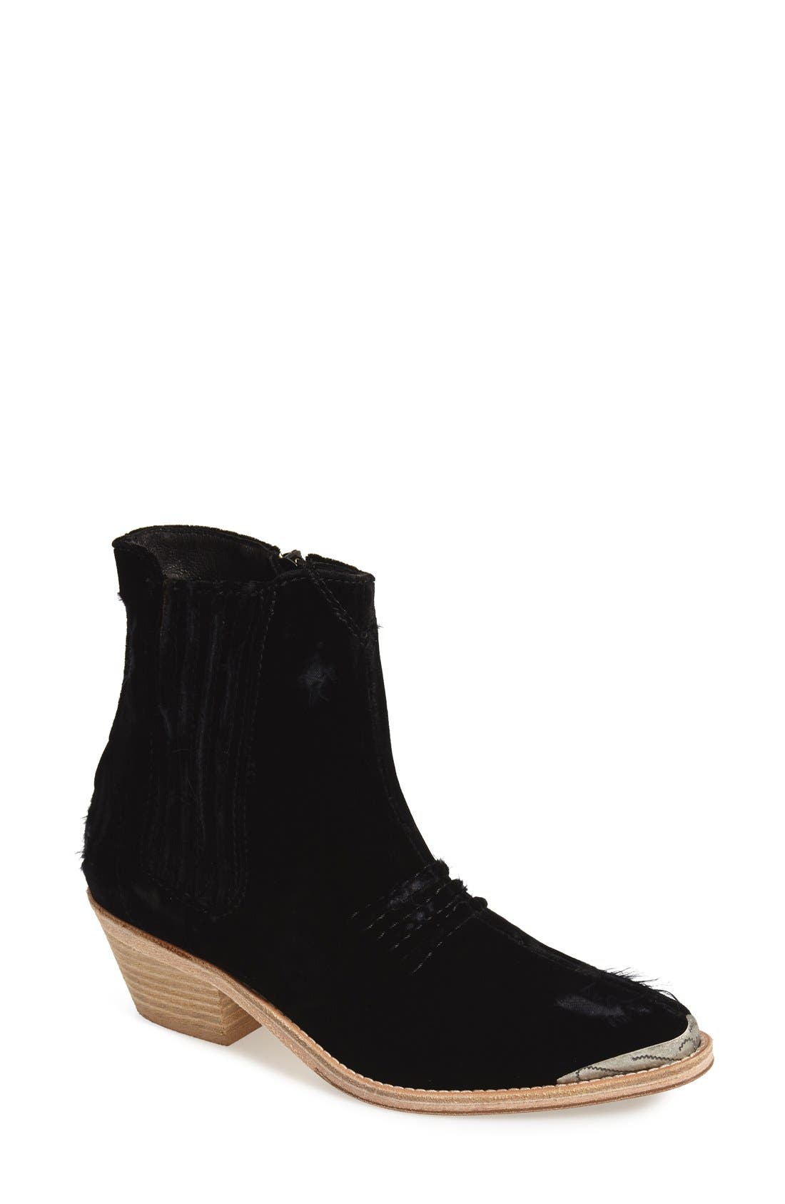 Free People 'Barbary' Velvet Ankle Boot 