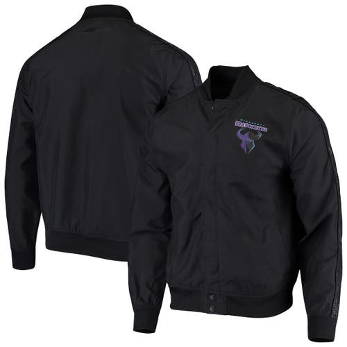 Outerstuff Men's Minnesota Rokkr Black Authentic Full-Snap Jacket