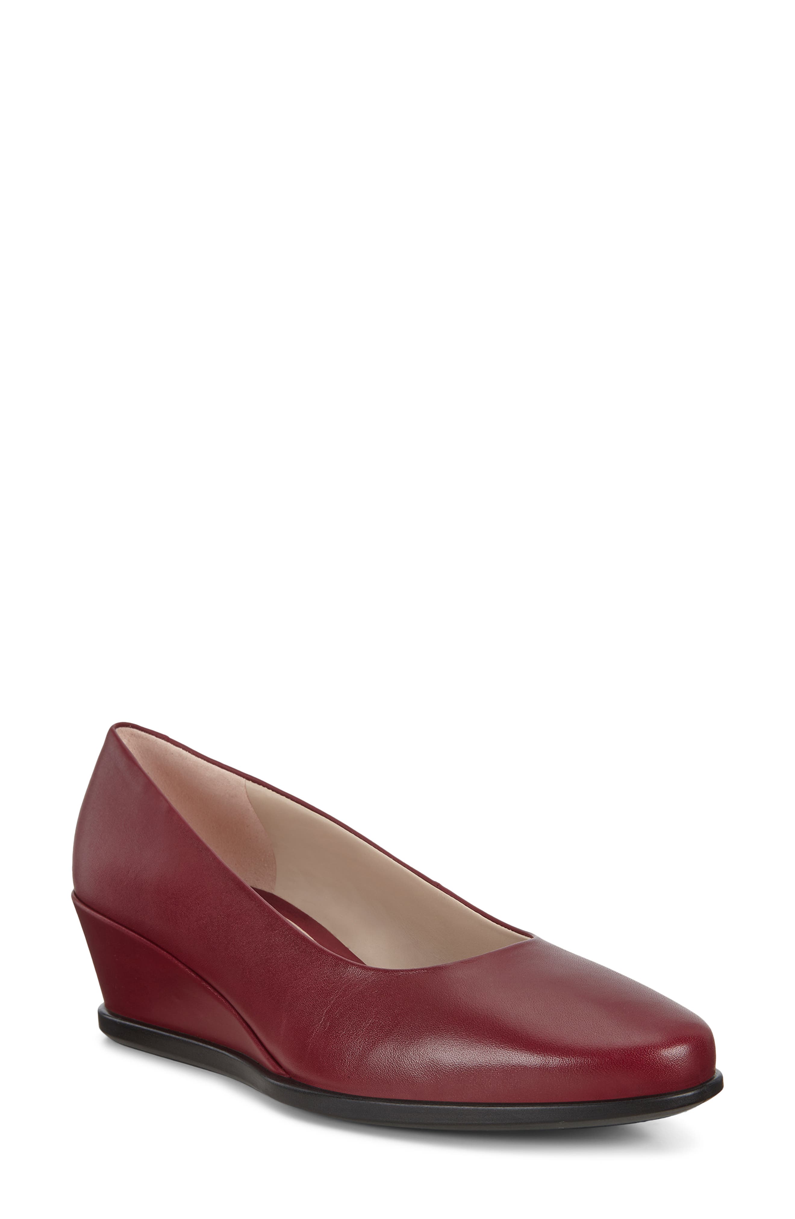 UPC 825840742091 product image for Women's Ecco Shape 45 Wedge Pump, Size 9-9.5US - Red | upcitemdb.com