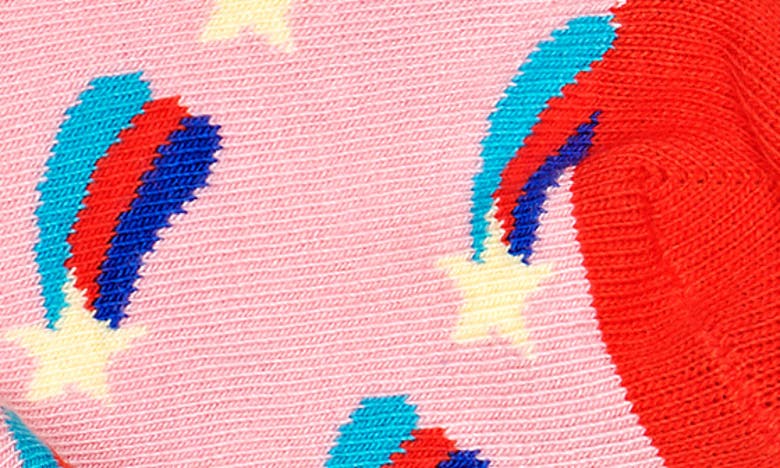 Shop Happy Socks Hearts & Stars 3-pack Cotton Blend Sock Gift Set In Light Pink