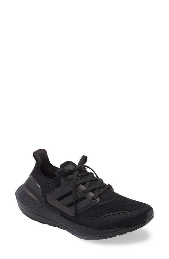 Adidas Originals Ultraboost 21 Running Shoe In Black/ Black/ Black