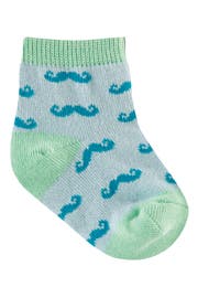 Sock It to Me Mustache Print Socks (Set of 4) (Baby) | Nordstrom