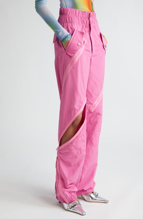 Shop Monse Double Waistband Joggers In Pink