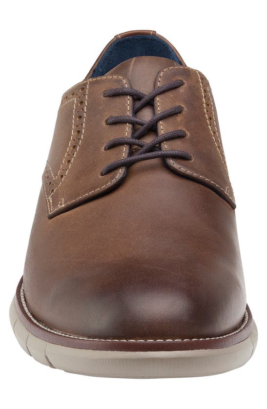 Johnston & Murphy Milson Brogue Derby In Brown Oiled