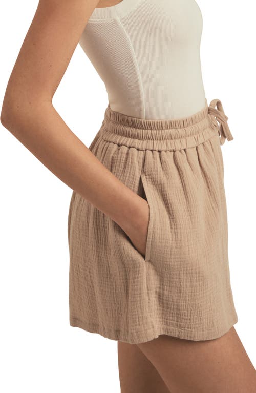 Shop Favorite Daughter Slip It On Shorts In Beige