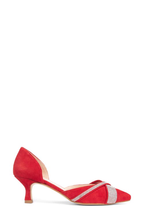 Patricia Green Milan D'orsay Pump In Red Suede