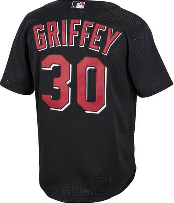 Mitchell Ness Men s Mitchell Ness Ken Griffey Jr. Black Cincinnati Reds Cooperstown Collection Mesh Batting Practice Button Up Jersey Nordstrom