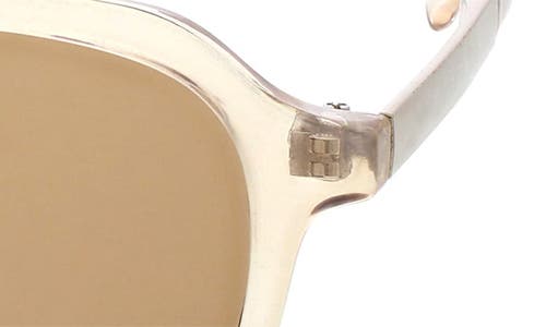 Bcbg 53mm Geometric Round Sunglasses In Blush Crystal