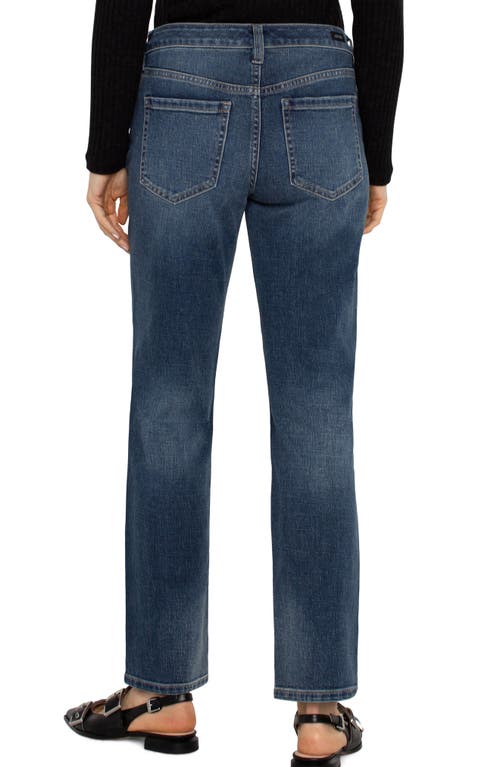 Shop Liverpool Kennedy Mid Rise Straight Leg Jeans In Morgan City